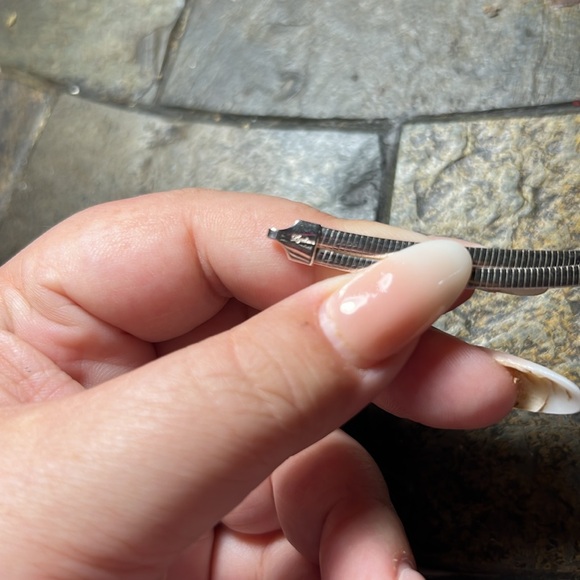 Sterling Silver Omega Necklace - Picture 4 of 4